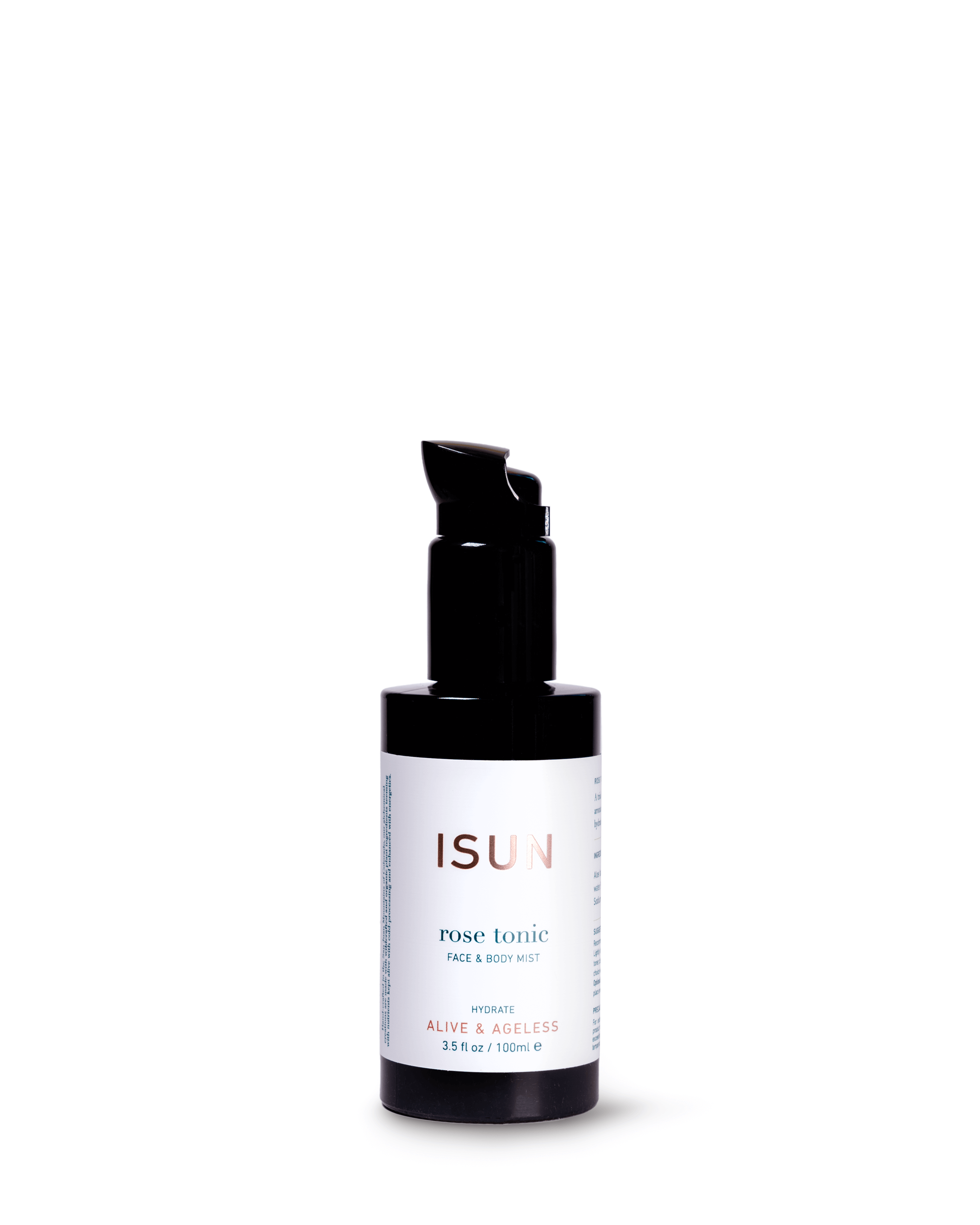 ISUN Rose Tonic bottle on a white background
