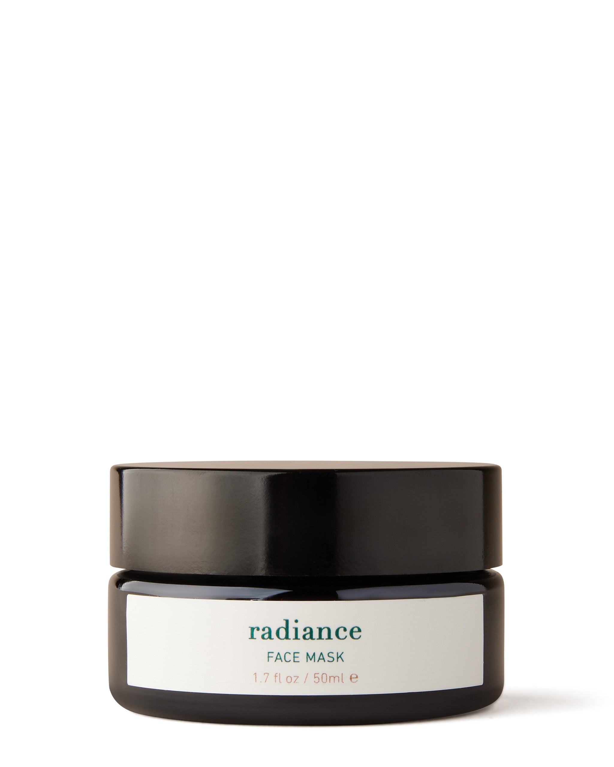 A jar of Radiance Face Mask by Isun Skincare, with a label indicating the product name and size.