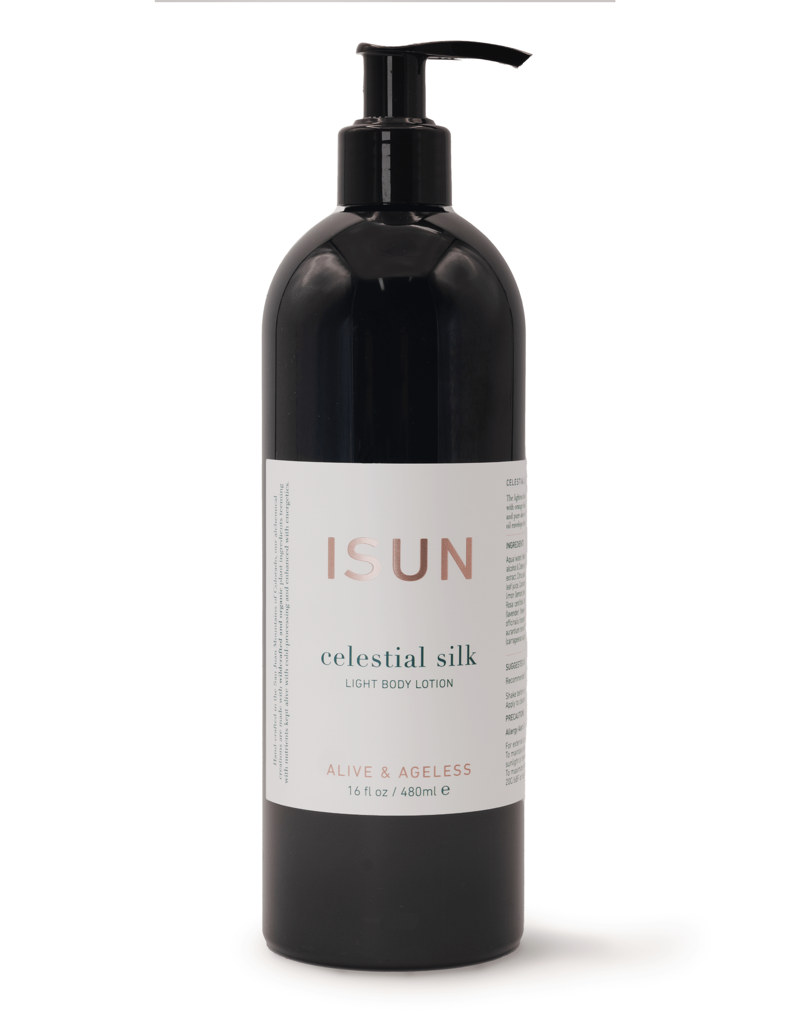 ISUN Celestial Silk Body Lotion Bottle with Pump 