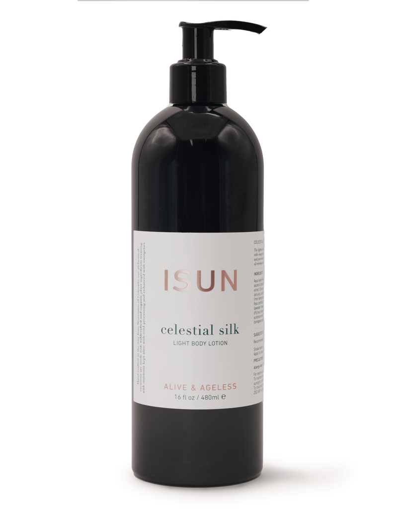 ISUN Celestial Silk Body Lotion Bottle with Pump 